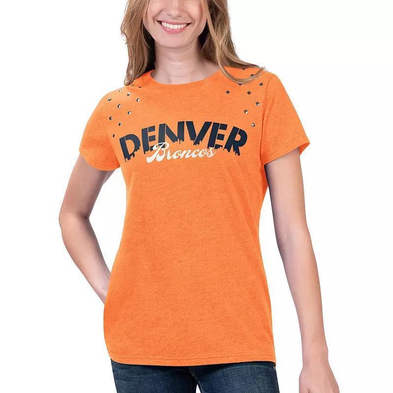 Womens G-III 4Her by Carl Banks Heathered Denver Broncos Main Game T-Shirt Product Image