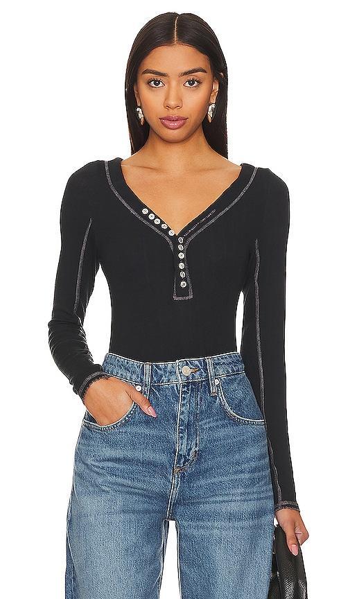 x Revolve Coffee Chat Top In Black Product Image