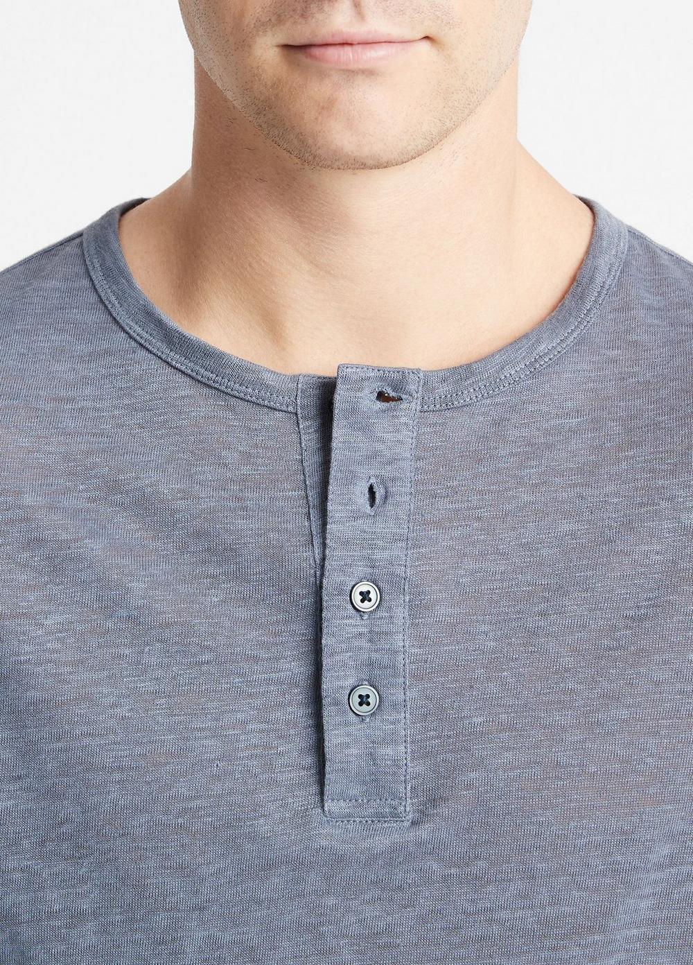 Linen Long-Sleeve Henley Product Image