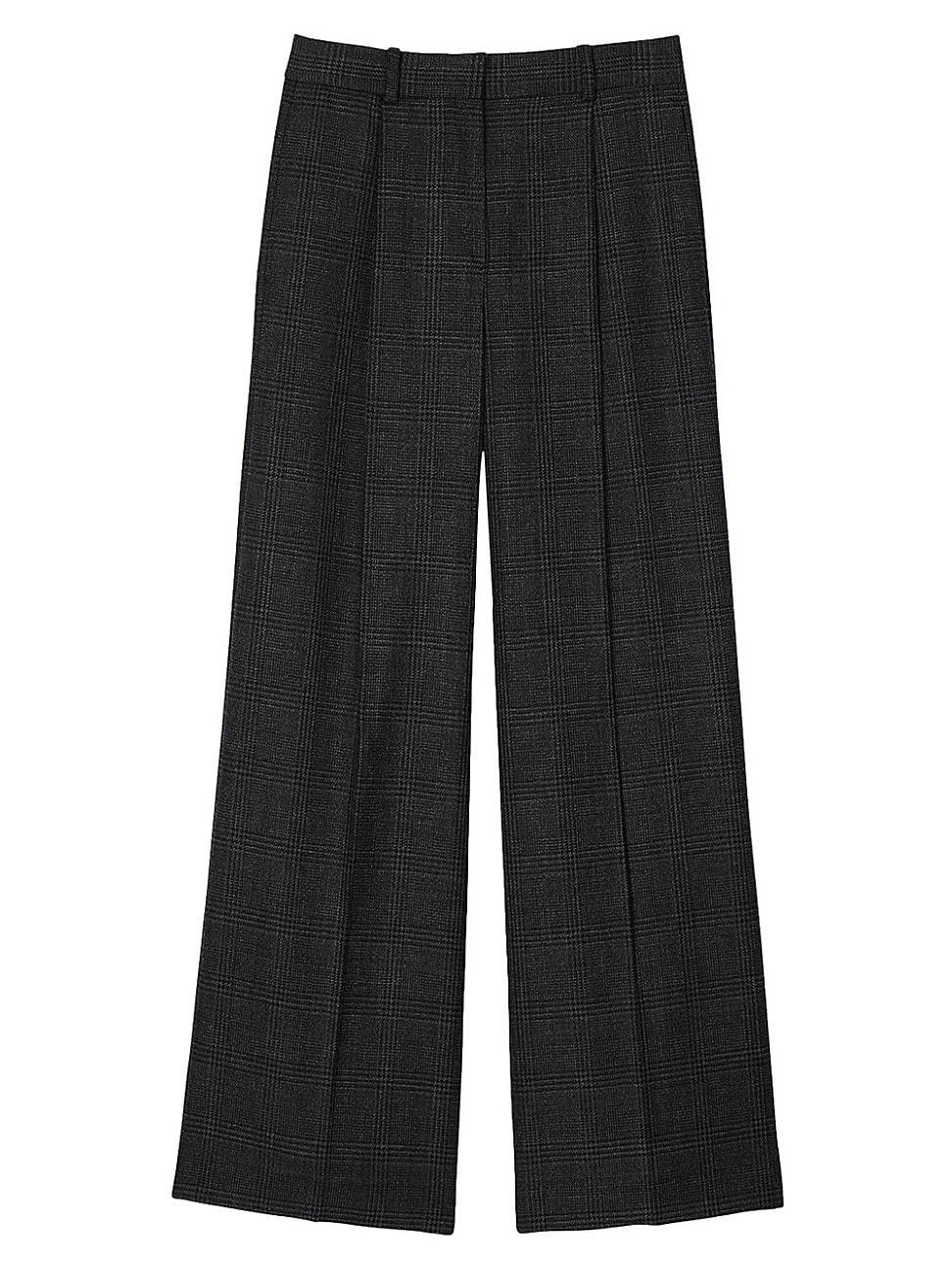 Womens Checked Suit Trousers Product Image