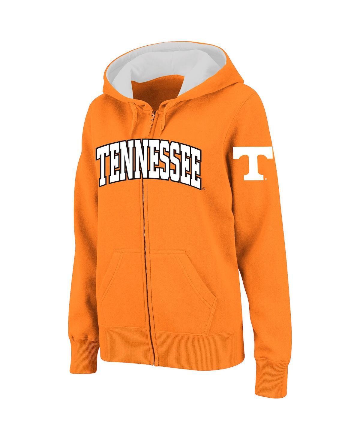 Womens Stadium Athletic Tennessee Orange Tennessee Volunteers Arched Name Full-Zip Hoodie Product Image