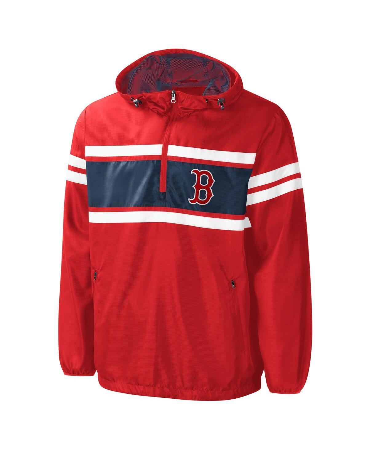 Mens G-III Sports by Carl Banks Boston Sox Game Score Half-Zip Windbreaker Product Image