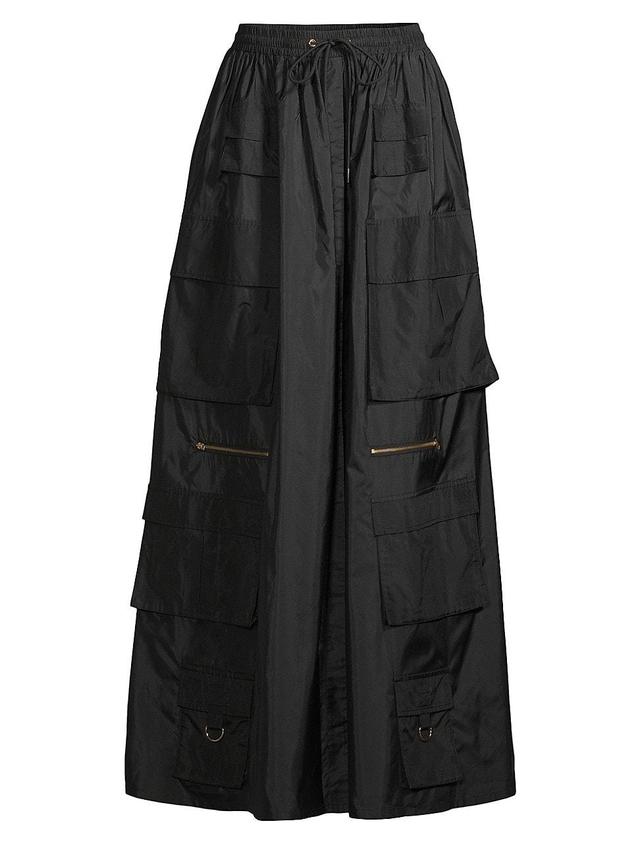 Womens Taffeta Cargo Skirt Product Image