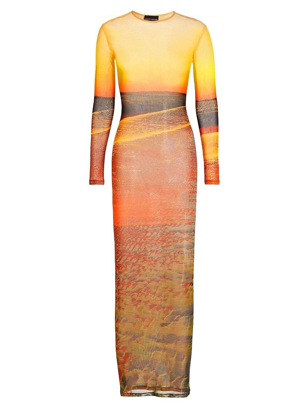 Womens High Tide Mesh Maxi Dress Product Image