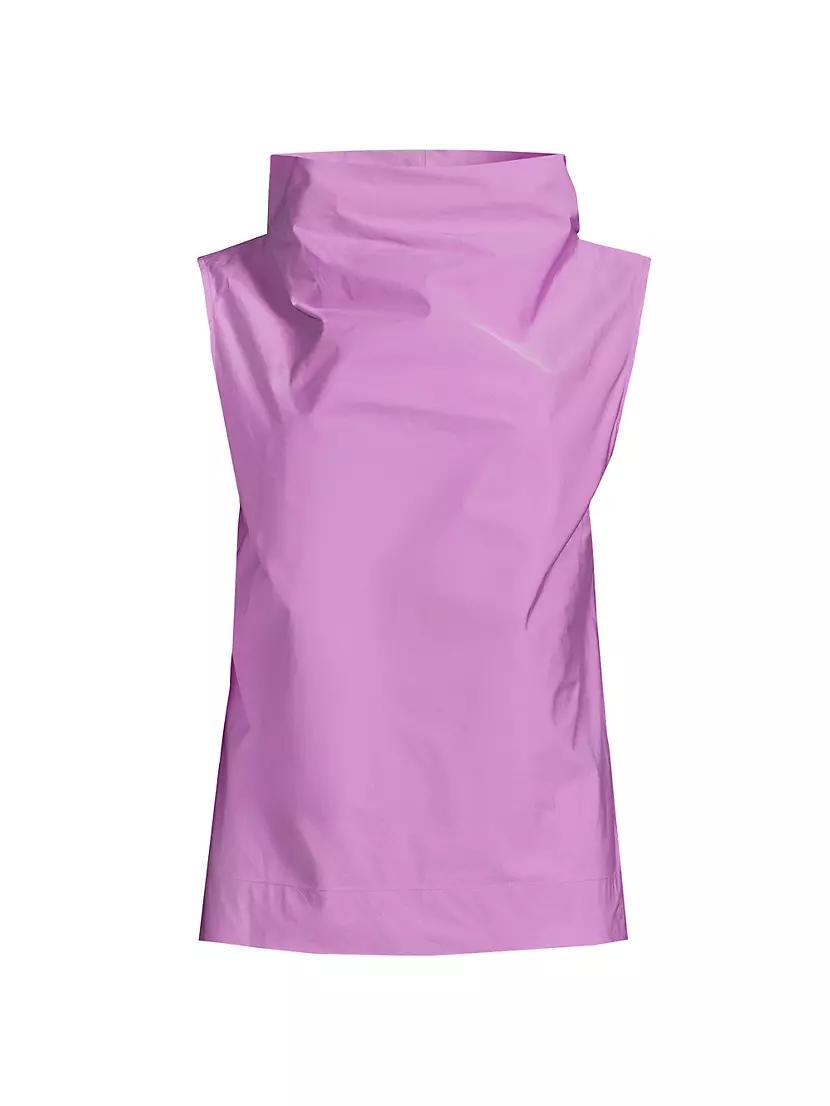 Taffeta Funnel-Neck Top Product Image