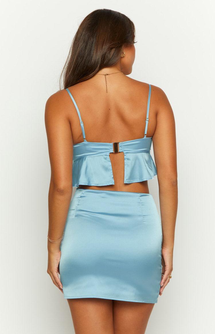 Emella Blue Crop Top Product Image