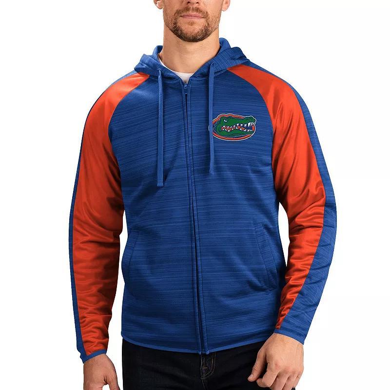 Mens G-III Sports by Carl Banks Royal Florida Gators Neutral Zone Raglan Full-Zip Track Jacket Hoodie Product Image