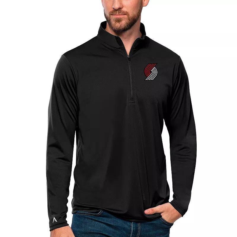 Mens Antigua Boston Celtics Tribute Quarter-Zip Pullover Top Product Image