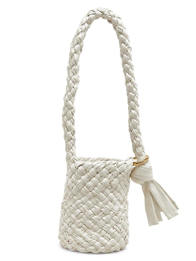 Womens Kalimero Woven Leather Bucket Bag Product Image