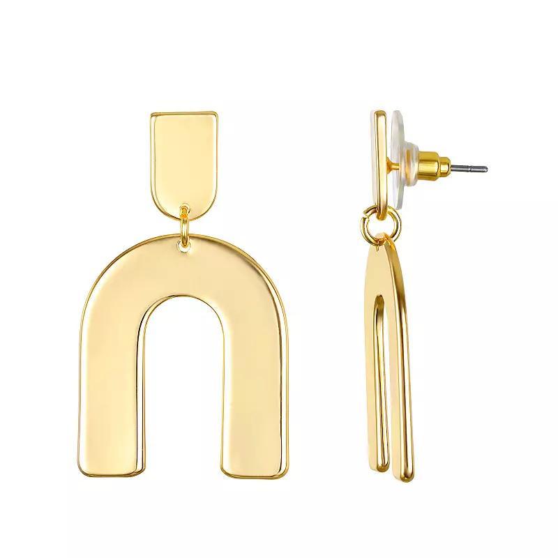 Emberly Gold Tone Geometric Drop Earrings, Womens, None Product Image