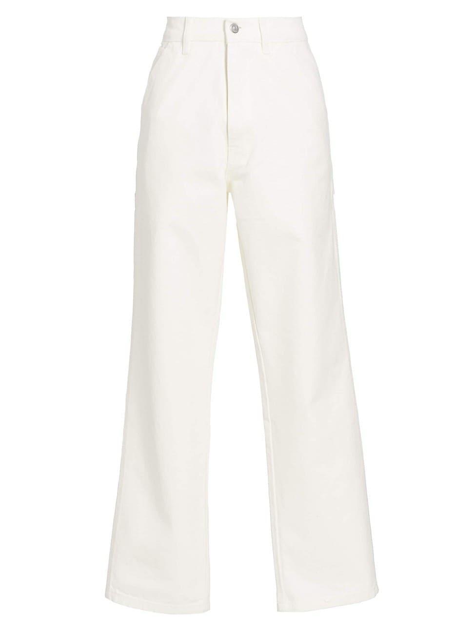 Womens Washed Canvas Work-Wear Pants product image