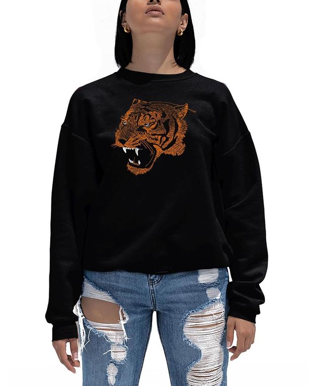 Womens Word Art Beast Mode Crewneck Sweatshirt Product Image