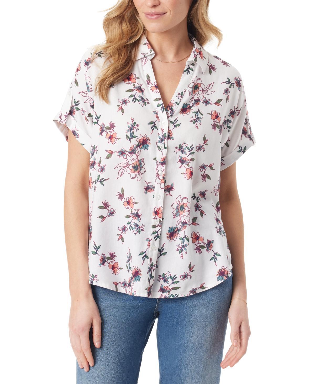 Women's Demi Short-Sleeve Button Front Shirt Product Image