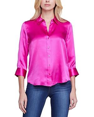 LAgence Dani Silk Charmeuse Blouse Product Image