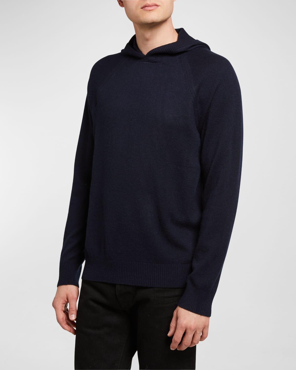 Mens Cashmere Pullover Hoodie Product Image