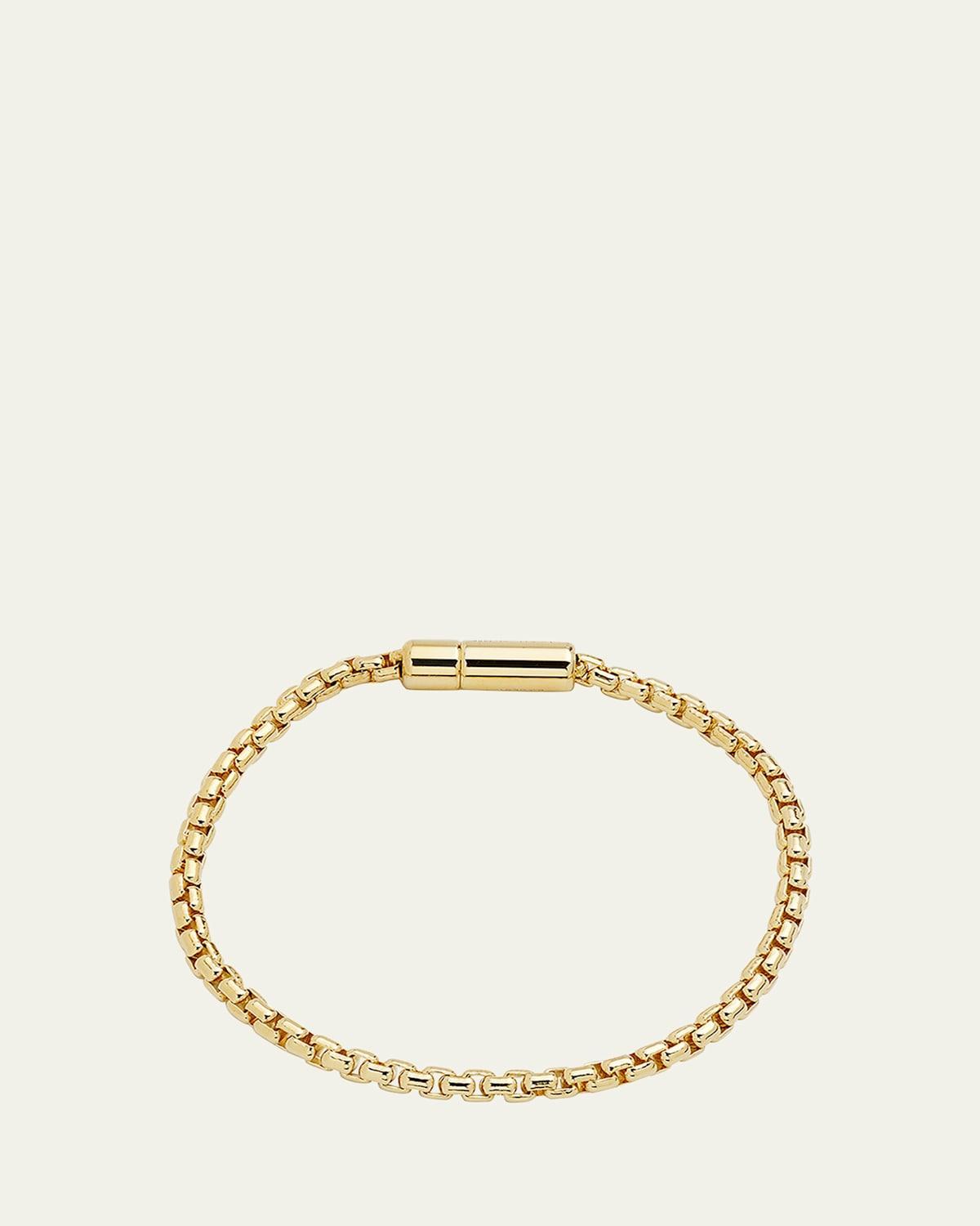 Tateossian Men's Chain Bracelet - Size: LARGE - Gold Product Image