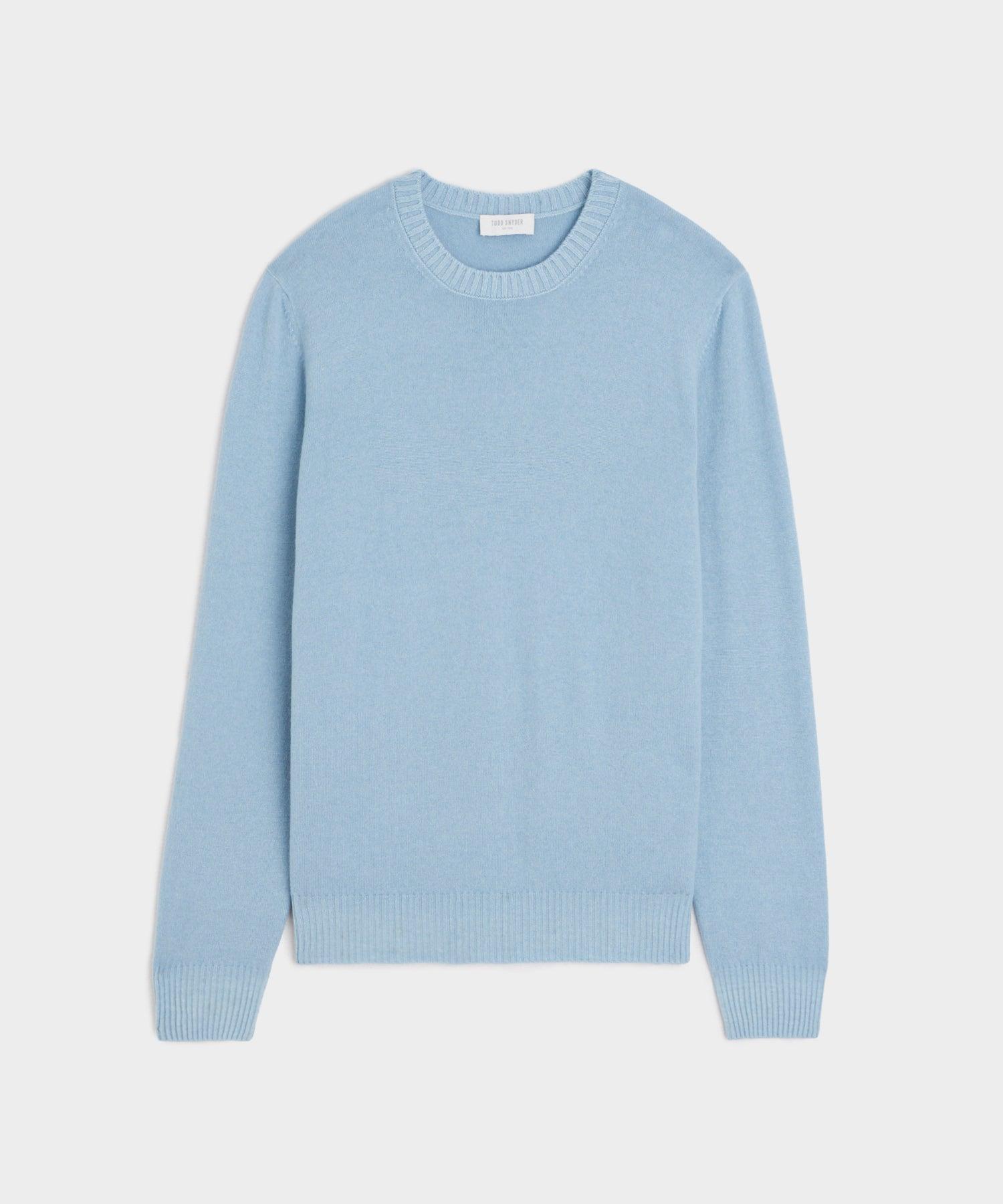 Italian Garment Dyed Cashmere Crewneck Sweater Product Image