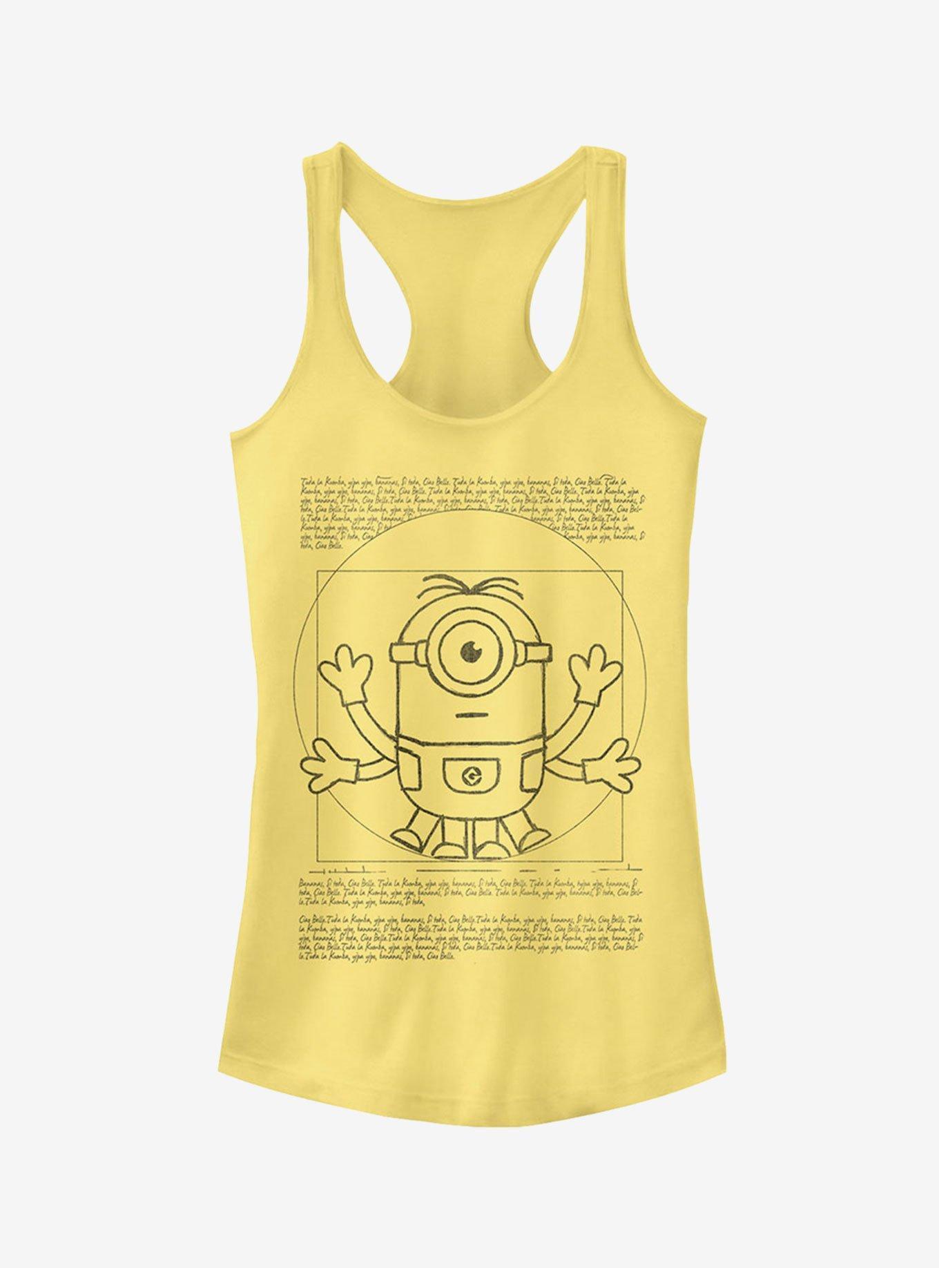 Minion da Vinci Man Girls Tank Top Product Image