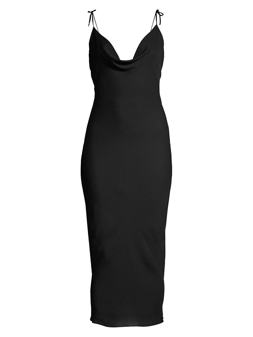 Womens Tie Strap Midi Slip Dress Product Image