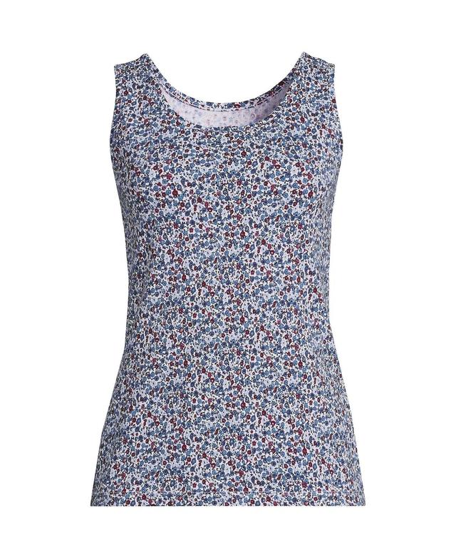 Lands End Womens Petite Cotton Tank Top Product Image