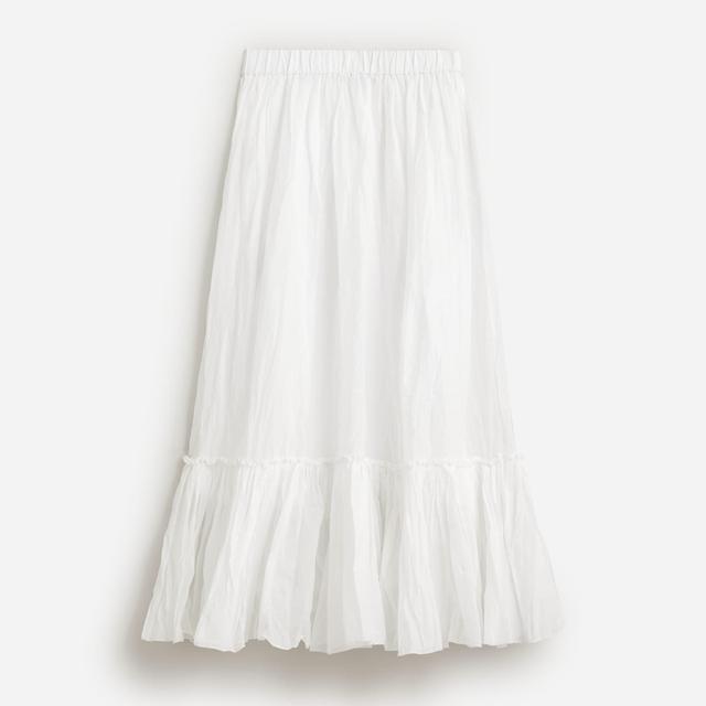 Amelia maxi skirt in crinkle cotton Product Image