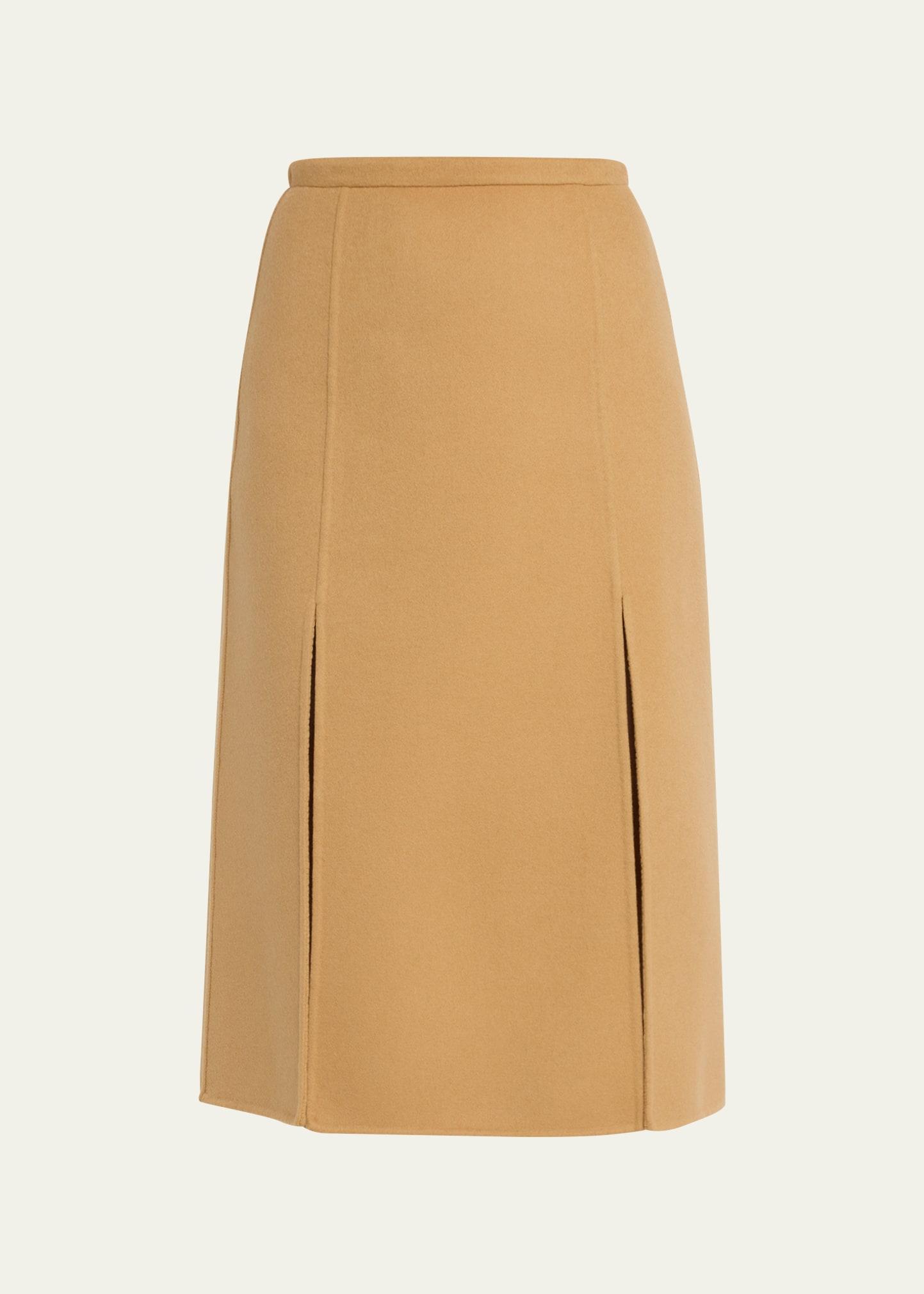 Michael Kors Collection Dual Slit Virgin Wool Skirt Product Image