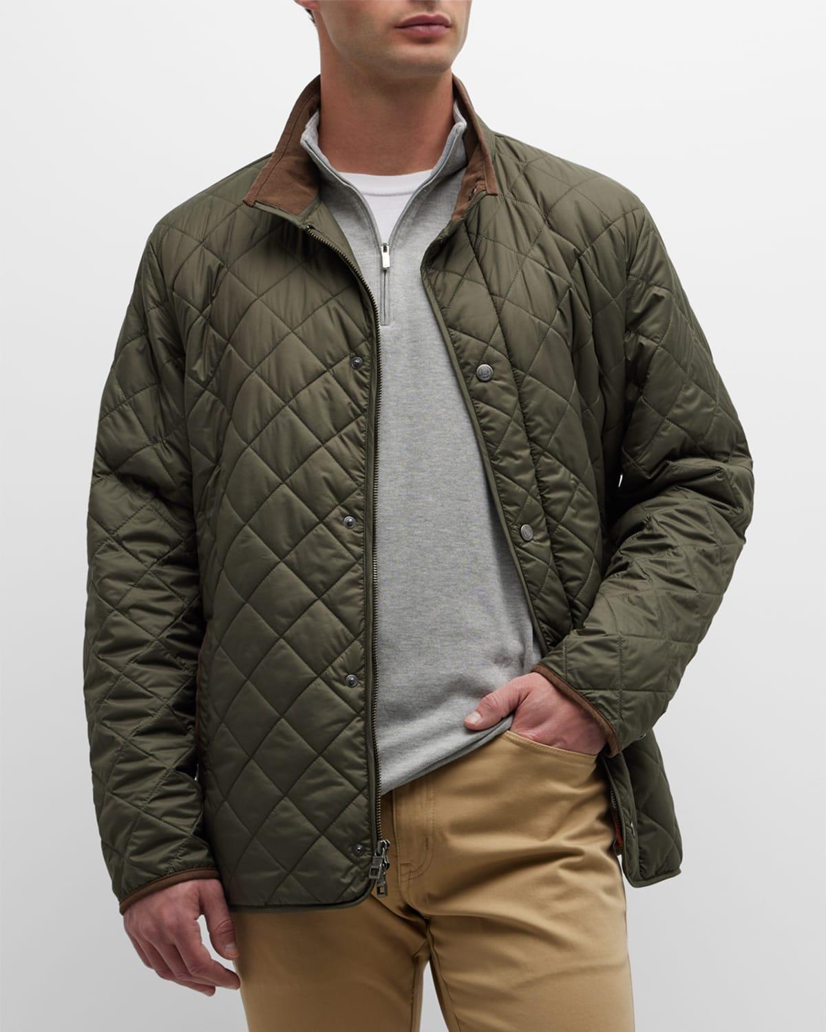 Mens Suffolk Quilted Travel Coat Product Image