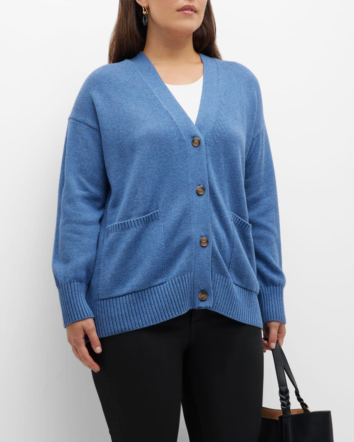 Womens Patch-Pocket Cotton Cardigan Product Image