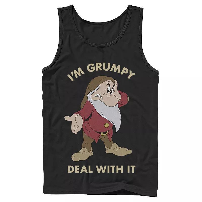 Disneys Snow White Im Grumpy Deal With It Portrait Mens Tank Top Product Image