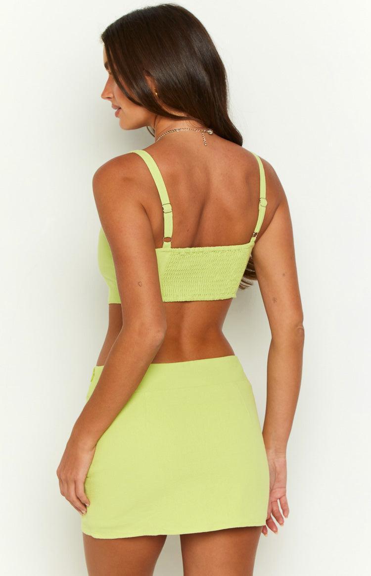 Zendaya Lime Mini Skirt Product Image