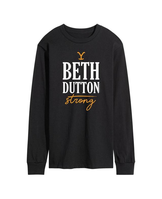 Mens Yellowstone Beth Dutton Strong Long Sleeve T-shirt Product Image