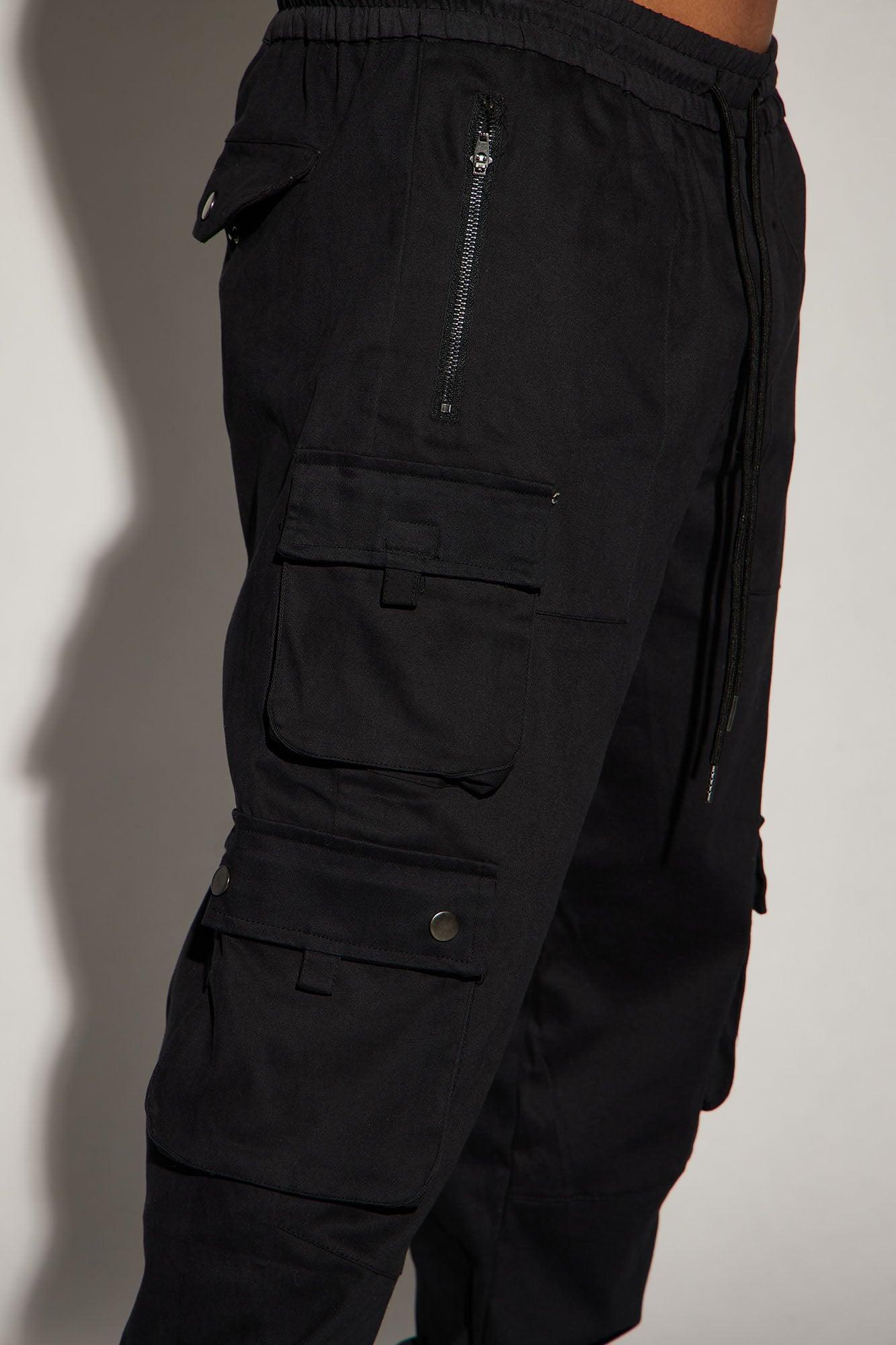 Roaming Twill Cargo Pants - Black Product Image