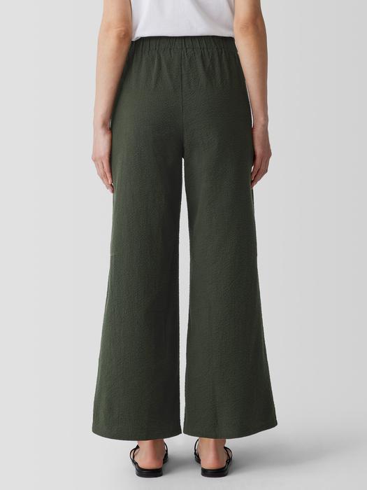 Organic Cotton Ripple Wide-Leg Pant Product Image