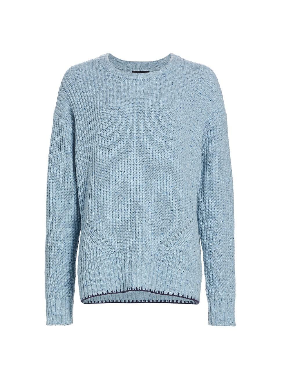 Womens Wool-Blend Crewneck Sweater Product Image