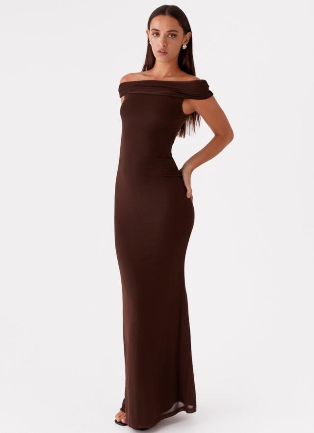 Marilyn Maxi Dress - Chocolate Product Image