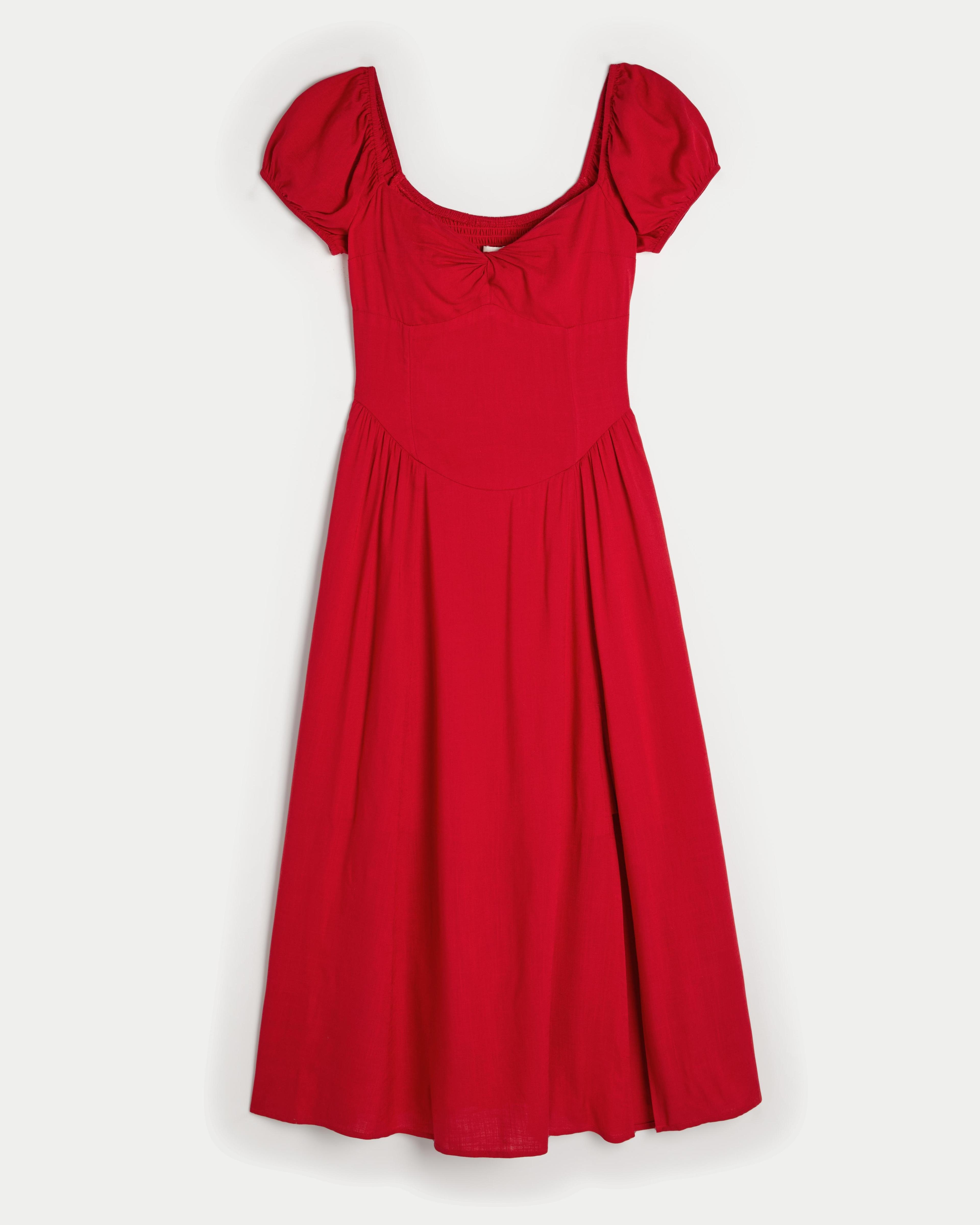 On/Off-the-Shoulder Drop-Waist Dress Product Image