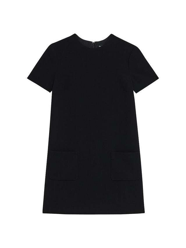 Womens Short-Sleeve A-Line Shift Minidress Product Image