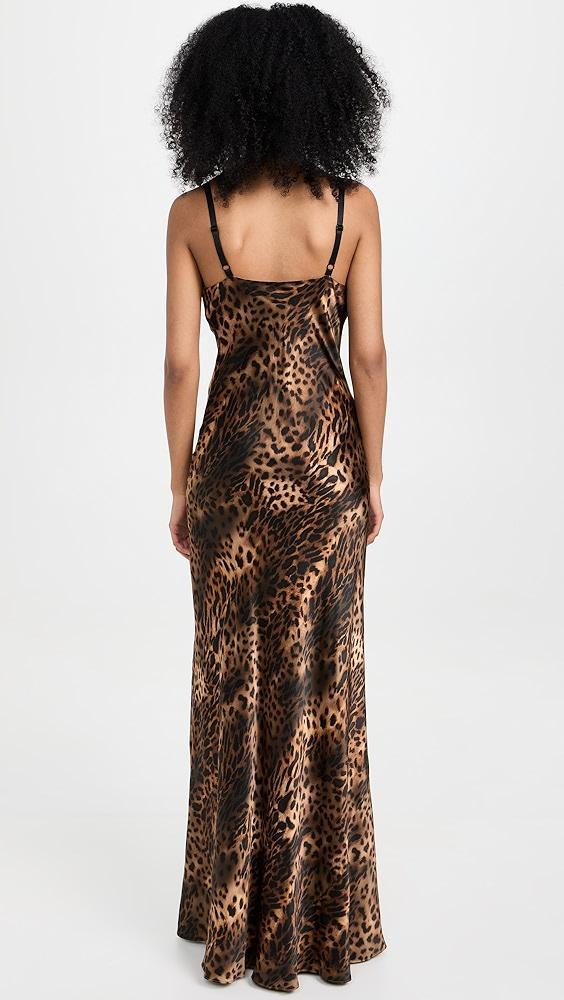 L'AGENCE Venice Cowl Lace NK Gown | Shopbop Product Image