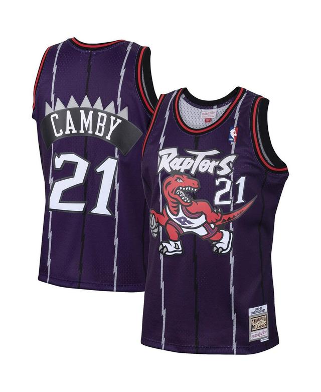 Mens Mitchell & Ness Marcus Camby Purple Toronto Raptors 2001/02 Hardwood Classics Swingman Jersey - Purple Product Image