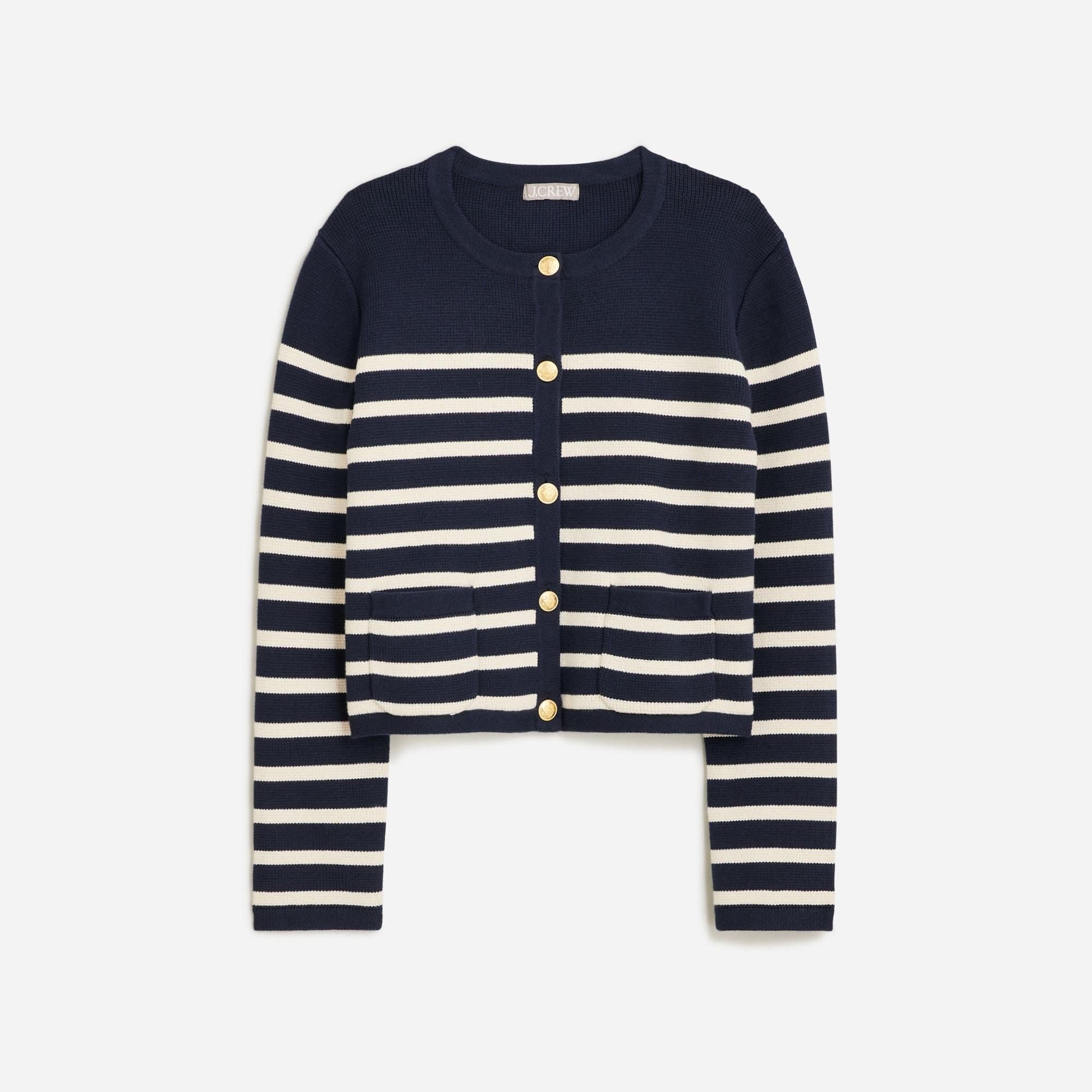 Emilie sweater lady jacket in stripe Product Image