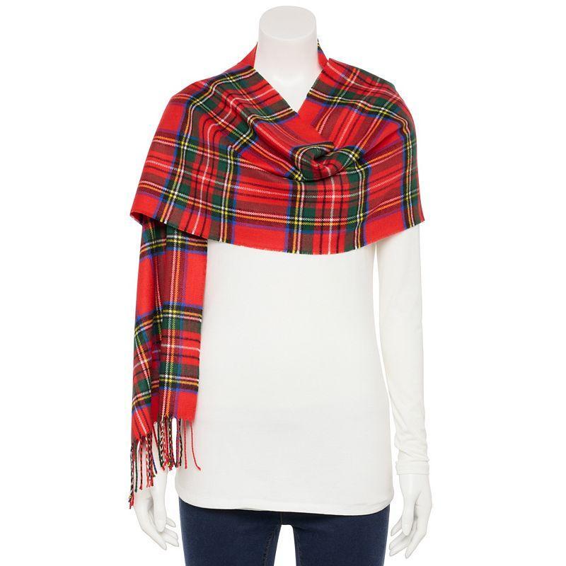 Womens Softer Than Cashmere Tartan Plaid Scarf product image