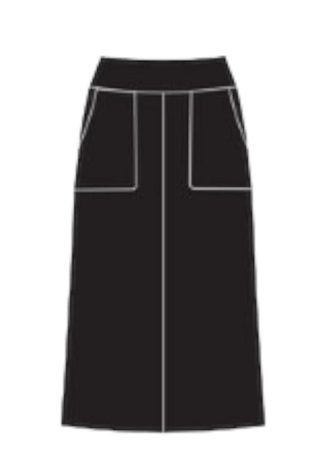 Sueded Straight Skirt Female Product Image