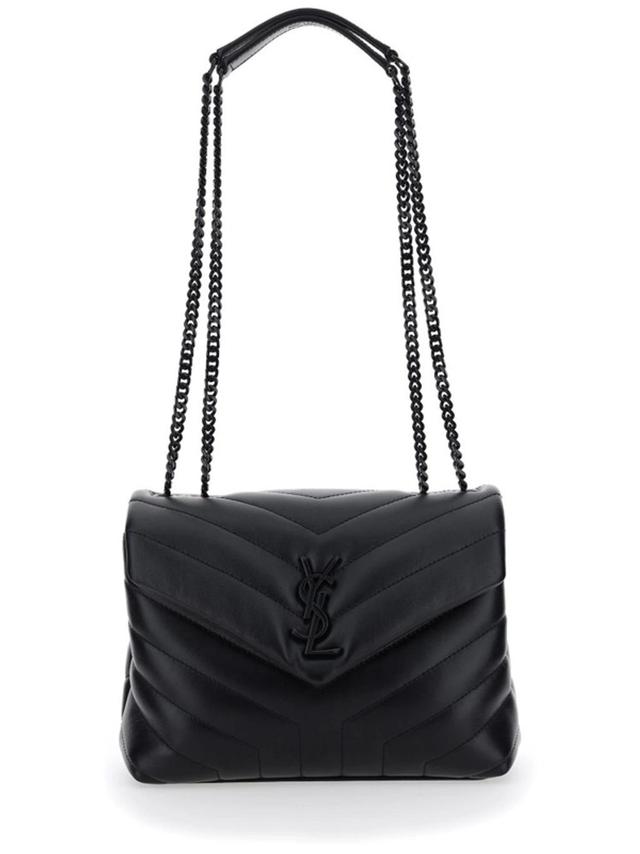 SAINT LAURENT Loulou Small Shoulder Bag In Black Product Image