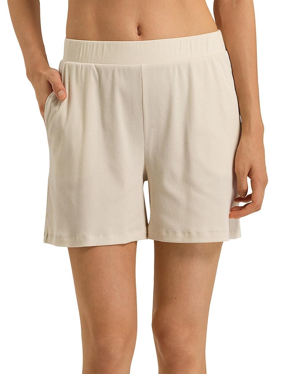 Womens Rib-Knit Lounge Shorts Product Image