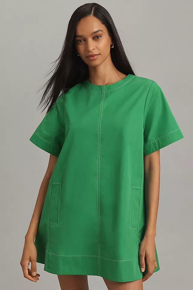 The Emmy Short-Sleeve Swing Mini Dress by Maeve Product Image