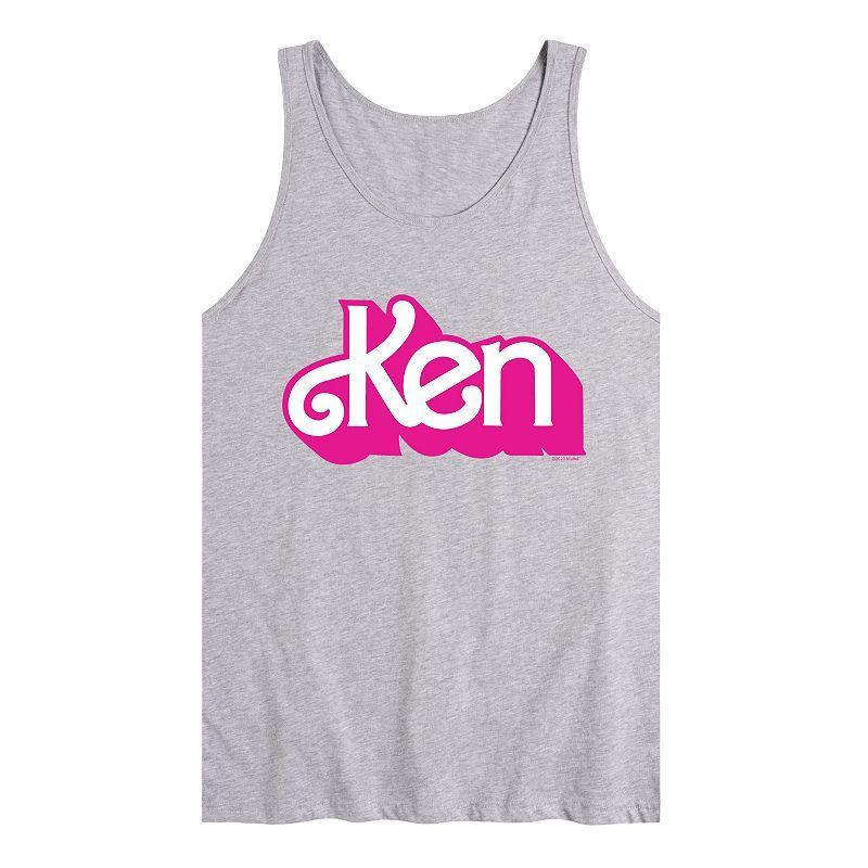 Mens Barbie Ken Logo Tank Top Med Grey Product Image