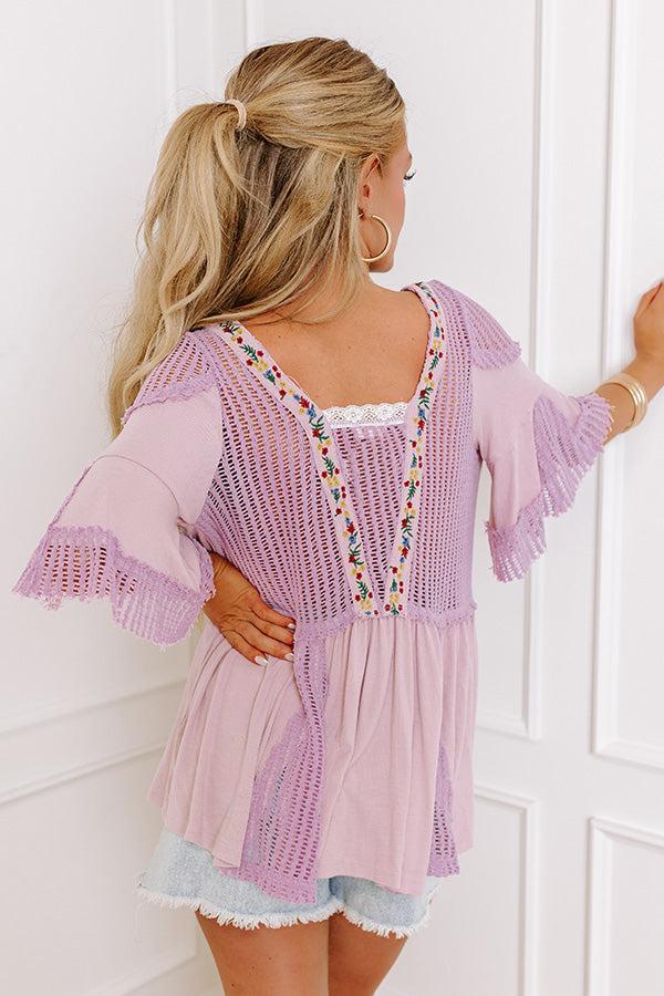 Out For Brunch Knit Babydoll Top Product Image