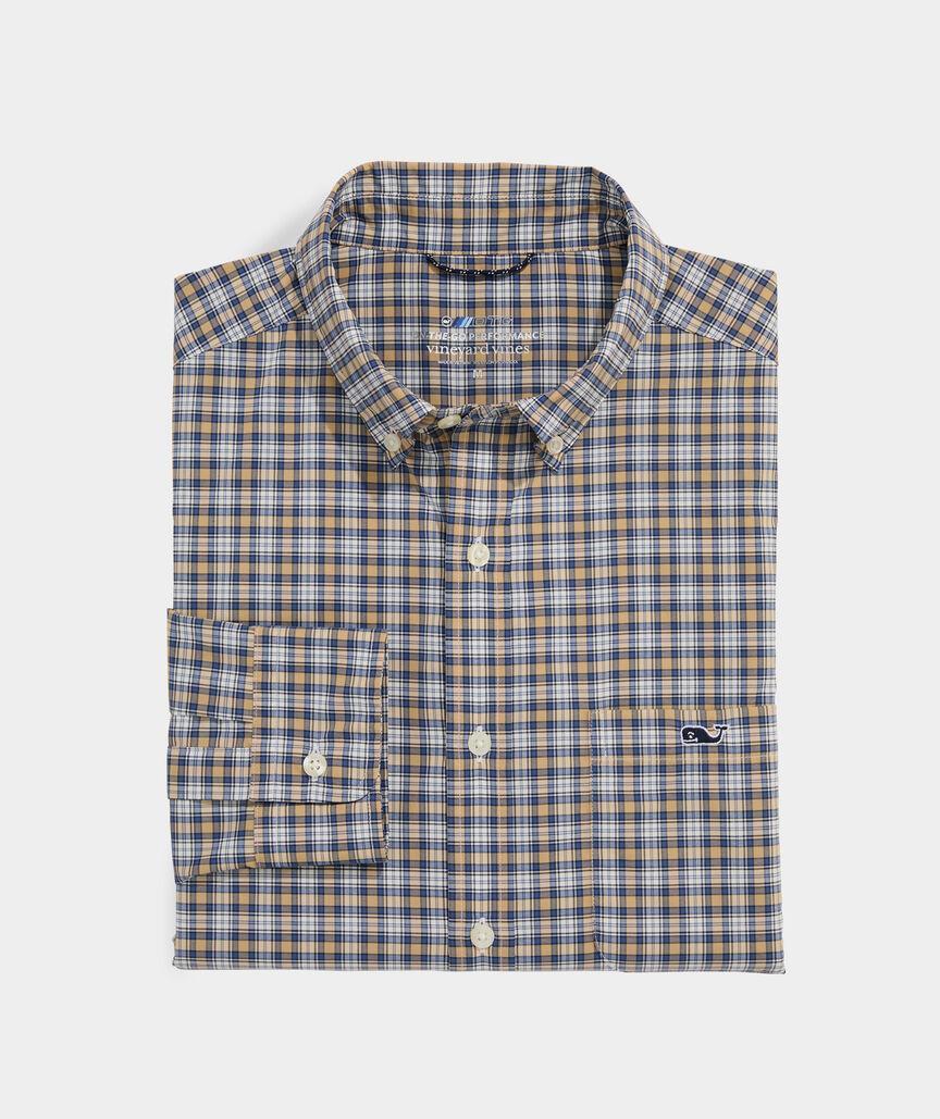 On-The-Go Nylon Plaid Shirt Product Image