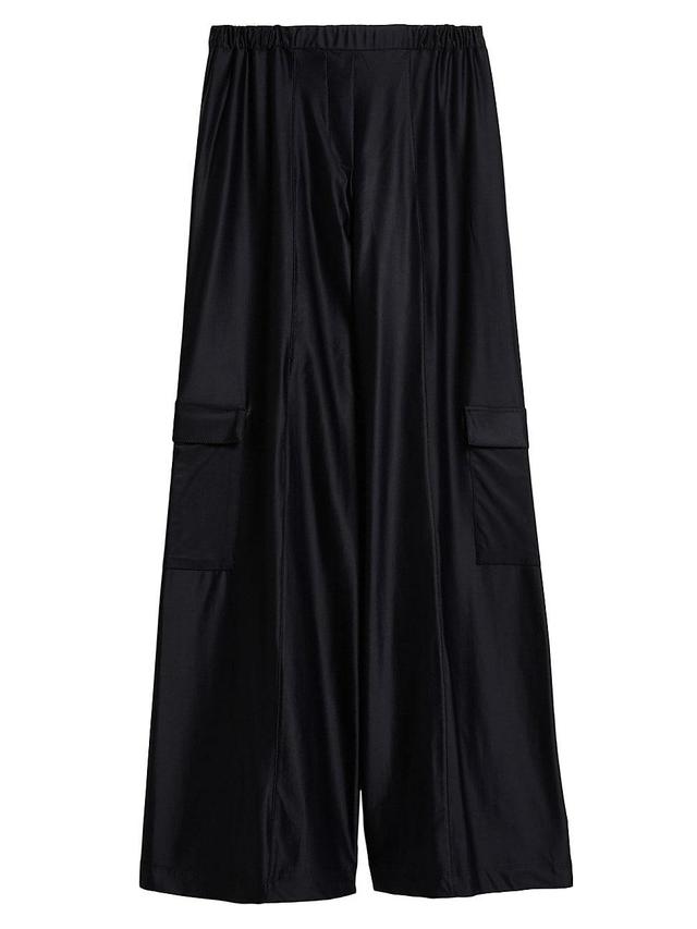 Womens Teseo Satin Jersey Trousers Product Image