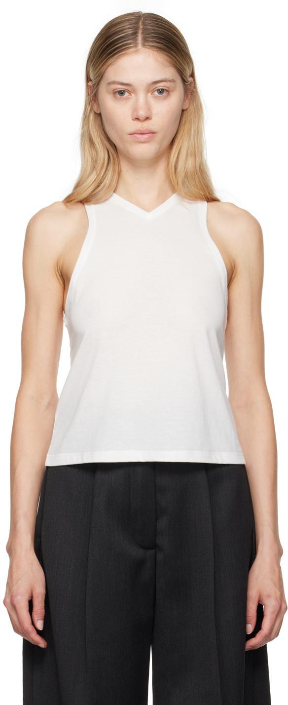 KHAITE White 'the Netta' Tank Top In 103 Cream Product Image